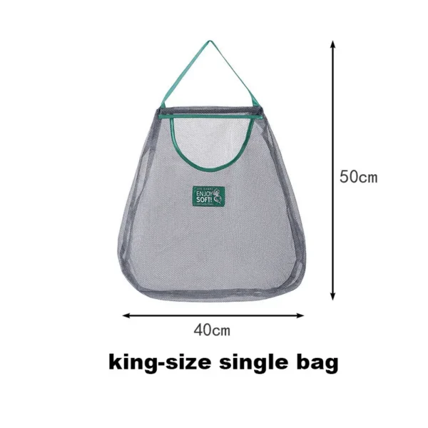 Reusable Storage Bags Kitchen Hanging Mesh Bag Home Fruit And Vegetable Storage Net Bag For Ginger Garlic Potatoes Onions