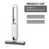 Mini squeezable mop with powerful folding design. Household cleaning tool. No hand washing required. Strong water absorption.